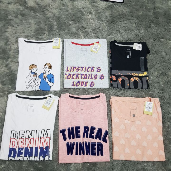 T Zone Print Theme Race Winning Kaos Lengan Pendek Pria
