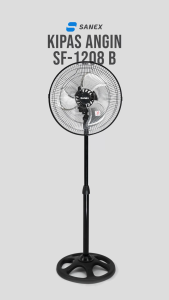 Sanex Kipas Angin Besi Standing FS-1208 B 12 Inch