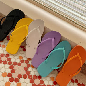Summer Fashion Flat Bottomed Womens Thong Slippers Indoor Home Casual Anti-Slip Holiday Beach Sandals Comfortable Slip-On Shoes