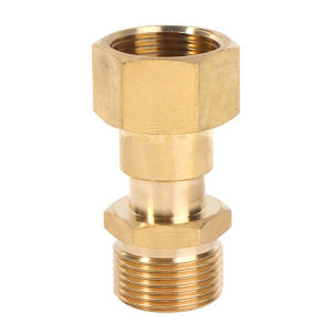 【G】M22 14mm Brass High Pressure Washer Swivel Joint Connector Hose Fitting Thread 360 Degree Rotation Hose Sprayer Connector