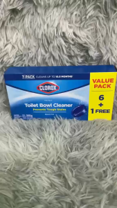 แพคคุ้ม (((6 free 1ก้อน))) Clorox toilet bowl cleaner ก้อนทำความสะอาดสุขภัณฑ์ แถบเหลือง