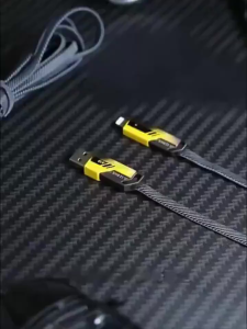 KUKE Flat wire Cable 4in 1 65W Power fast charging Data Cable Handphone Model Terbaru Convertible Metal