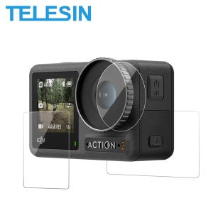 TELESIN Tempered Glass Lens Screen Protector Film for DJI ACTION 5 Pro 4 3