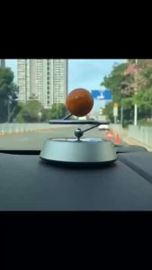 Quả cầu quay bằng năng lượng mặt trời kèm tinh dầu -Trang trí taplo ô tô - T0397