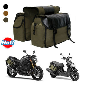 New Motorcycle Canvas Saddle Bags Equine Back Pack for Haley Sportster for Honda Motorcycle bag