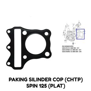 Paking Silinder Cop CHTP Spin - Gasket Packing Peking Cylinder Silinder Block Head Kop Atas Suzuki Spin 125 Skywave Skydrive