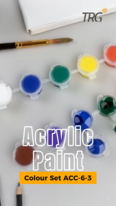 TRG Acrylic Paint Basic Colour Set 6 x 3 ml  ACC-6-3 - Cat Akrilik Warna Kanvas Lukis Canvas Acrylic Color 3ml