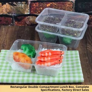 Compartmentalized Food Storage Container 2 Compartments