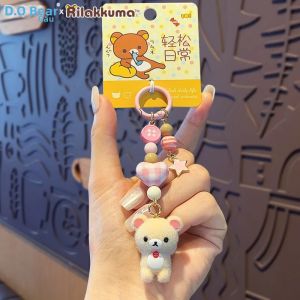 KAYOU | Móc Khóa Thú Bông Rilakkuma Mini Dễ Thương Hình Hoạt Hình Mềm Mại Phụ Kiện Thời Trang Trang Trí Ba Lô Và Túi Xách