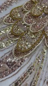 Luxury African Sequins Beaded Lace Fabric 2026 New High Quality Groom Nigerian Wedding Bridal Embroidery French Tulle Materials