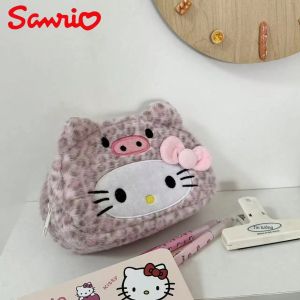 Sanrio | 1PC Sanrio Da Báo Kitty Hộp Đựng Bút Chì Dung Tích Lớn Vải Trang Điểm Thời Trang Sinh Viên Sắp Xếp Lưu Trữ