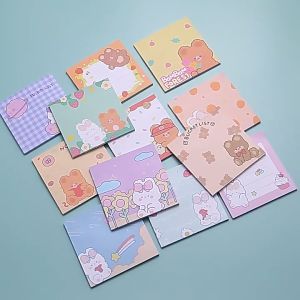 3 set Sticky Note  Catatan Tempel Kartun Stiker Pesan Lucu Pola kelinci Buku Catatan Tempel Untuk Siswa anak