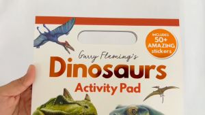 Dinosaurs Activity Book Pad To Do Fun Activities Colouring Drawing With 50+ Stickers For Kids