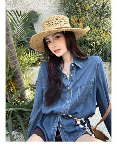 MEIZISHULE | Korean Style Casual Commute Wear Tencel 100% Shirt