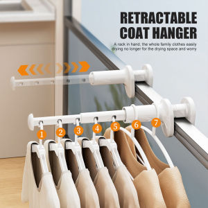Travel Clothes Rack Portable Travel Business Trip Hotel Indoor Folding Clothes Rack Punch-free Telescopic Drying Artifact