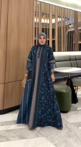 BELIFI | Seraphina Royale Dress by Malaaya Gamis Premium Eksklusif Motif Panel Elegan