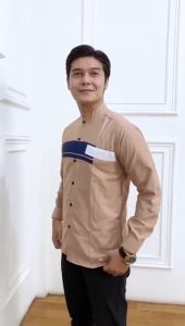 Baju Muslim Koko Lengan panjang Pria Kombinasi Motif terbaru Trending Viral Termurah dan Terlaris