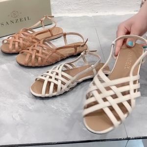 Sanzeil Ranum - Sandal Flat Shoes Wanita Import Slingback Casual 1818 BISA COD