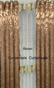 sylvia satin 7ft 3in1set & per pc ring curtain window