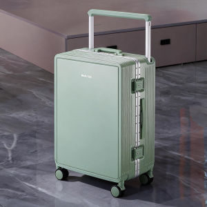 MANLVSHI | Wide Handle Aesthetic Security Travel Suitcase 20 Inch