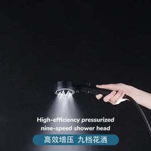 Set Kepala Pancuran Tropicana 360 Shower Head Set High Pressure 8 Water Flow Modes Water Pressure Increased 900% Shower Head Adjustable Enjoy a Hotel-Grade Bath Rain Shower Head 花洒喷头 Does Not Irritate The Skin Water Saving Shower Head Shower Head Filter S