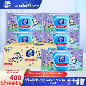 Vinda | Khăn Ướt Kháng Khuẩn Mềm Mại Không Hương liệu