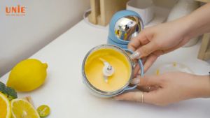 Máy xay đa năng cối thủy tinh Unie UMB02 công suất 200W vượt trội xay được mọi thực phẩm xay đá xay sinh tố xay thịt cá... dung tích 350ML lưỡi dao inox 3 tầng sắc bén - bảo hành 12 tháng