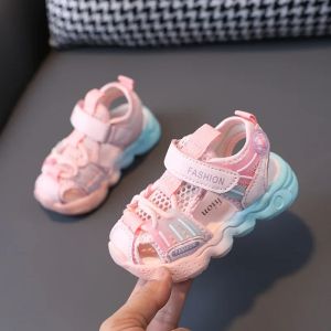 SHUNAICHI 1-6 Years Kids Sneaker New Summer Sport Sandals Baby Boys Breathable Mesh Tenis Shoes Girls Antislip Toddler Shoes Sandal H01226