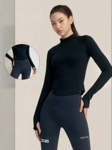 Slimming Sun Protection Half Turtleneck Long Sleeve Shirt