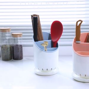 Ống đựng đũa đựng thìa có đáy thoát nước bảo quản dụng cụ nhà bếp My Home DN138