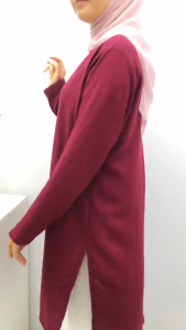 Baju Tunik Bahan Crespo Linen Kurti Muslim Wanita Atasan Dewasa Rayon Dress