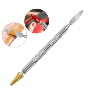 สายพานปิดขอบแบบเจาะรูหนังแท้หุ้มขอบซ่อมขอบน้ำมันสายกระเป๋าหนังอุปกรณ์เสริมขอบยาง DIY แฮนด์เมด