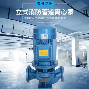 Vertical Three-Phase Firefighting Pipe Centrifugal Pump Pipeline Pump Pressure Pump ISG/IRG/IHG/YG Diameter 40 Cast Iron Electric Drive