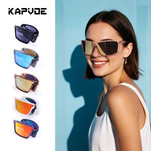 kapvoe | Kapvoe Folding Sunglasses Polarized Colored Multi Portable Cycling Glasses UV400 Light Weight Runing Hiking Baseball Glasses