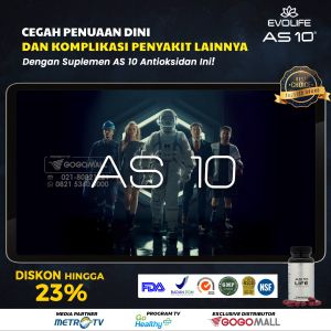 EVOLIFE AS 10 Suplemen Anti Aging BPOM Anti Oksidant AS10 Mencerahkan Menghilangkan Kulit Keriput Awet Muda Mengencangkan Kulit Collagen Kolagen Vitamin A Untuk Kulit Awet Muda - Lazada