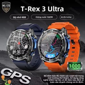 Đồng Hồ Thông Minh Nam T-Rex 3 Ultra GPS Chống Nước 10ATM Màn Hình AMOLED 1.43 Inch Gọi Bluetooth La Bàn Bộ Nhớ 4GB Pin 1000mAh