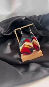 Boho Leather Water Drop Earrings Vintage Double Sided Colorful Oil Painting Earrings For Women