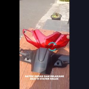 Batok Kepala Depan dan Belakang Merah Beat FI 2014-2015 STATER HALUS