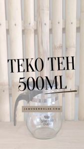 One Two Cups Teko Kaca Teh Rempah Teh Rimpang - Pitcher dengan Saringan 500ml