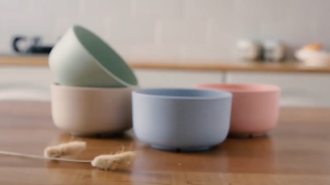 BM Eco-Friendly Wheat Straw Bowl Colorful Household Fruit Vegetable Bowl