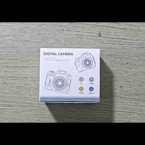4K HD Mini Keychain Digital Camera 64MP 1.54 Inch Screen Retro Thumb Camera with Flashlight Portable Video Recorder