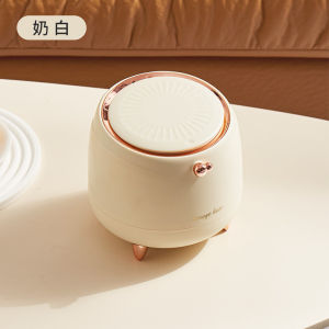 Mersida Desktop Trash Can Home Simple Press Type with Lid Luxury Style Cute Mini Storage Tube Square Shape PET Material