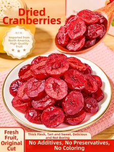 Natural Dried Cranberries Baking Ingredient Snack