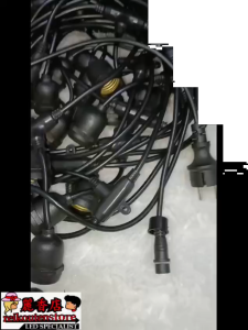 10M20F Kabel Fitting Gantung 10METER 20Fitting CAFE 10Meter LAMPU TAMAN LED Outdoor DEKORASI HIAS