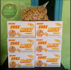 Kue soes kering micky coklat lumer 2kgkemasan dus