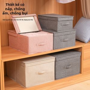 Hộp Lưu Trữ Có Nắp Gập Đôi Chống Ẩm Có Thể Rửa Bằng Nước