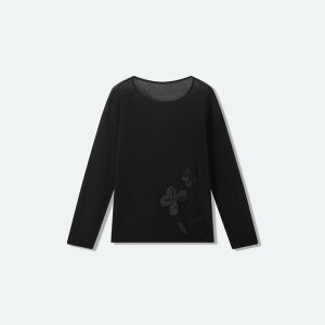 Italian Imported Sheer Knit Blouse