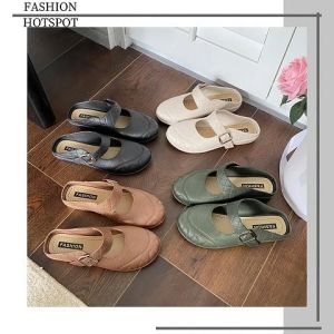 Lhshoess พร้อมส่ง รองเท้าแตะแฟชั่นแบบใหม่ ดีไซน์หัวปิดเปิดส้น ใส่ทำงานออกงานได้เลยทรงเรียบร้อยมากมีตัวแต่งสีทองเพิ่มความดูดี วัสดุเป็นยางใช้งานง่ายทำความสะอาดสะดวก มี3 สีพร้อมส่ง กดที่ตะกร้าได้เลย