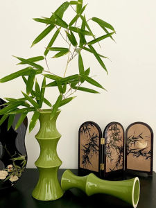 Bình Hoa Gốm Tre Trang Trí Phòng Khách Văn Phòng Tủ Rượu Trang Trí Bàn Mặt Tiền Lối Vào Cảm Giác Sang Trọng Cao Cấp