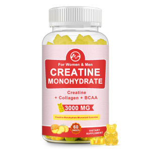 Creatine Gummies Creatine Monohydrate Gummy for Muscle Gain More Strength Energy Boost Muscle Builder Faster Recovery-Pineapple Flavor
